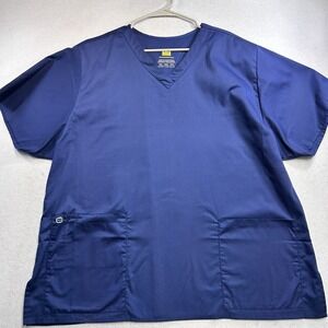 Wonderwink Wonderwork True Plus Fit 2XL Navy Blue Scrub Skirt Set